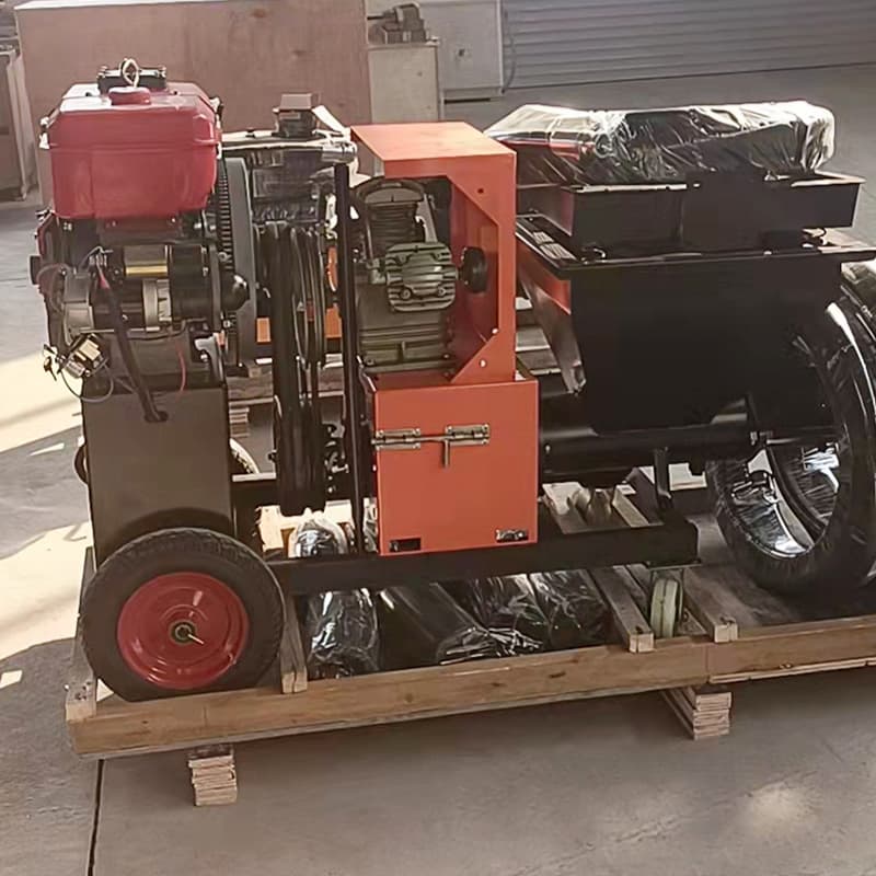 Industrial Grade Portable Wet Mortar Spraying Machine with Hopper for Construction Site