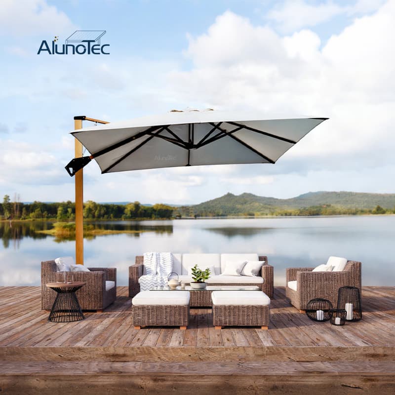 Square Without Back AlunoTec Patio Umbrellas & Bases Beach Umbrella