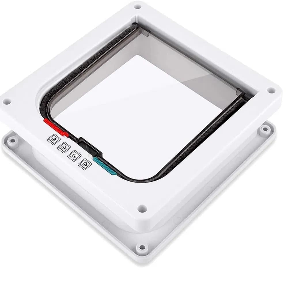 Pet Free Entry Door for Small Dogs with Energy Saving Flap