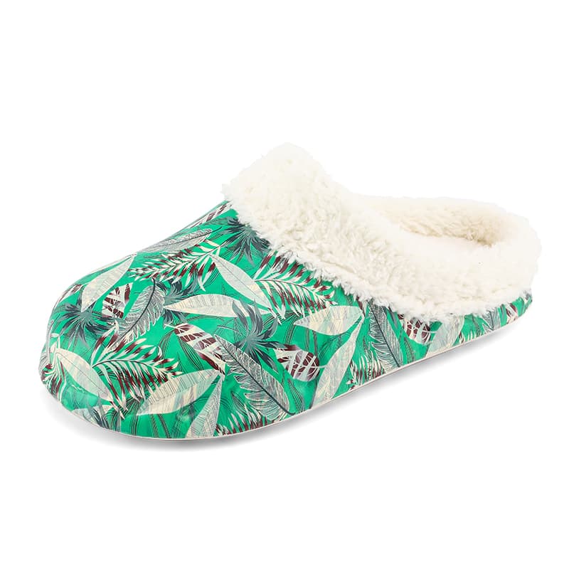 Indoor Non-Slip EVA Plush Sandals Winter Warm Fluffy Plush Cotton Slippers