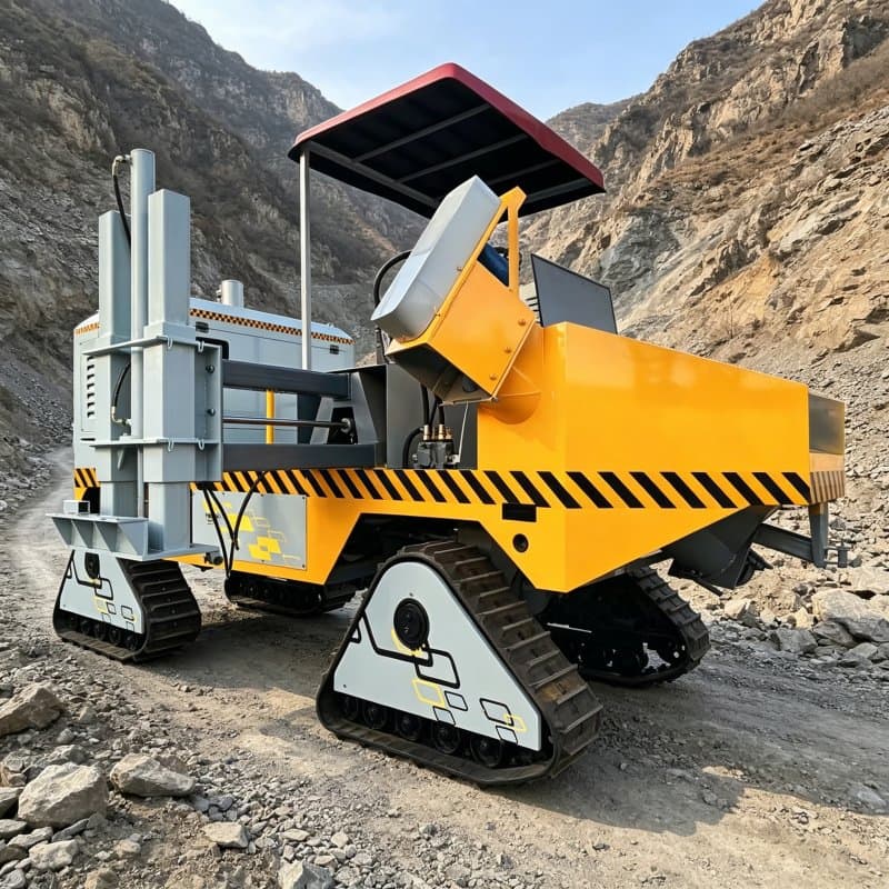 Compact Concrete Curb and Gutter Machine Low Maintenance Slipform Paver After-Sales Support