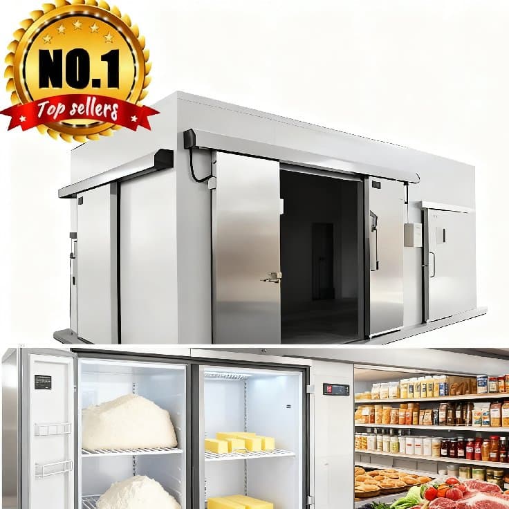 Hygienic Freezer Storage Stainless Steel Interior Cold Room for Food Processing Plant