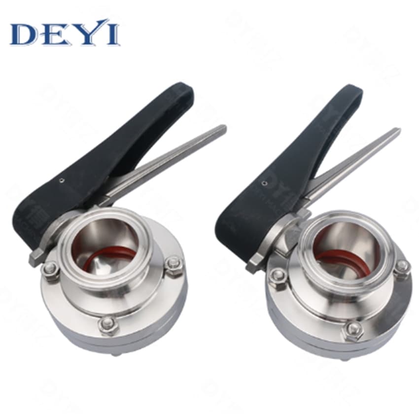 Food Grade Stainless Steel Sanitary Butterfly Valve
