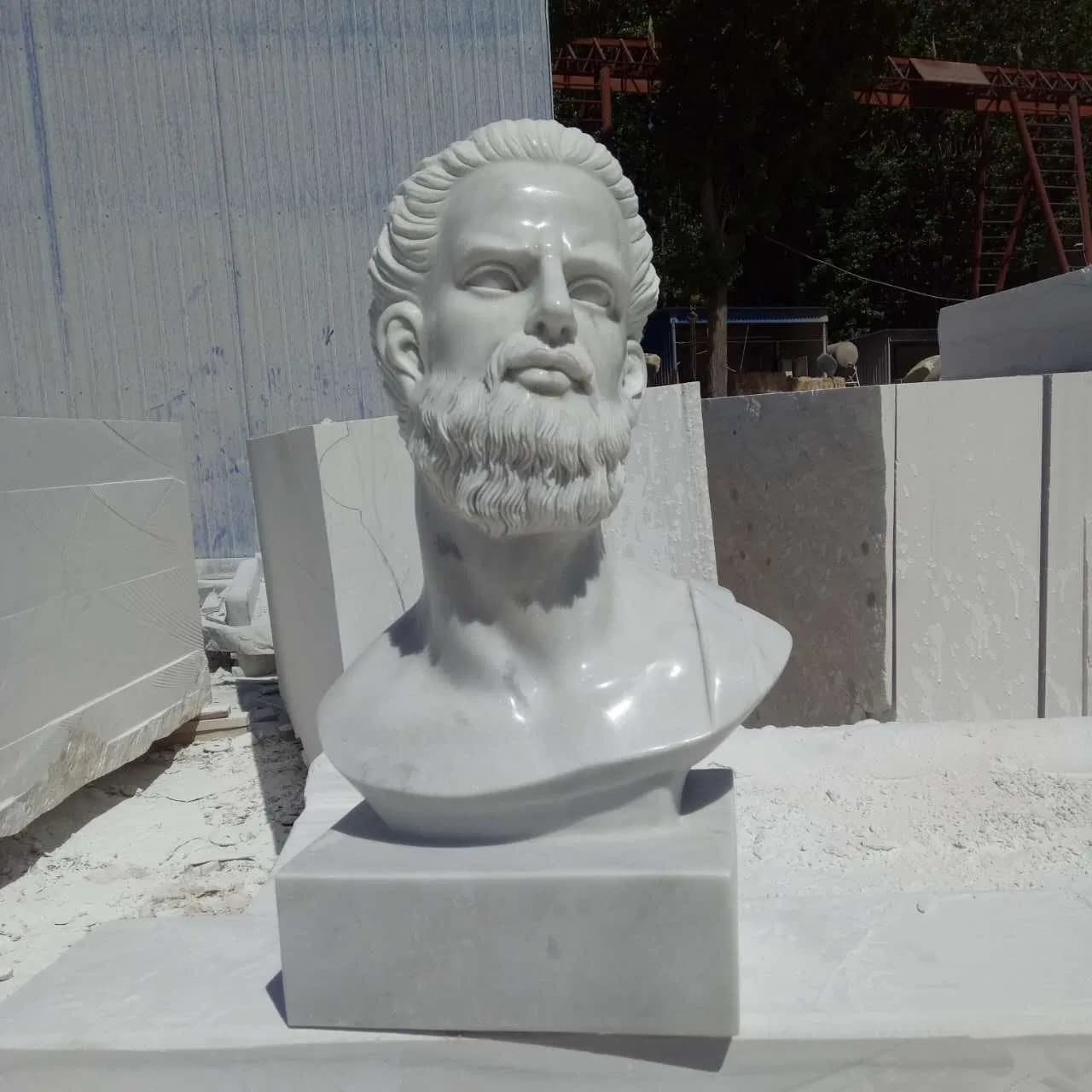 Professional Customized Marble Carving Head Sculpture Bust Statue for Sale