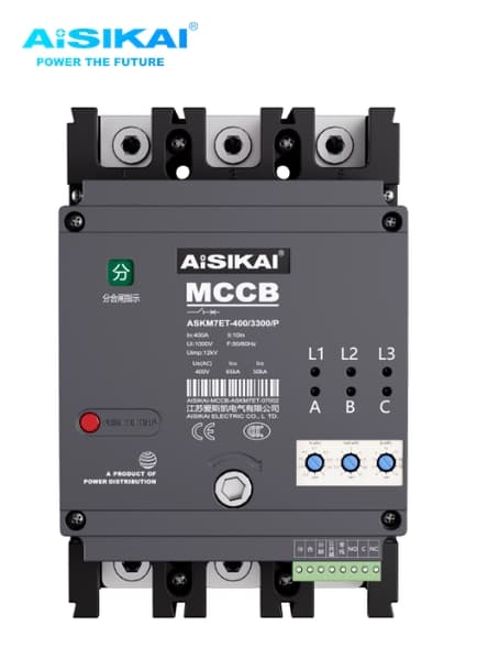 Askm7et 400A Electronic Molded Case Circuit Breaker with Integrated Motorized Operation