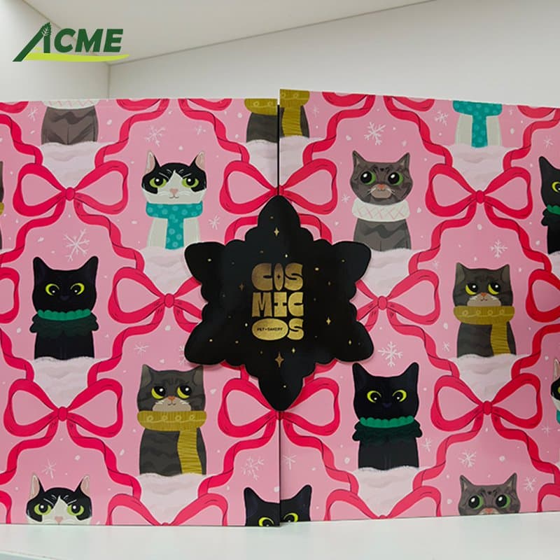 Cat & Dog Pattern Christmas Advent Calendar Blind Box