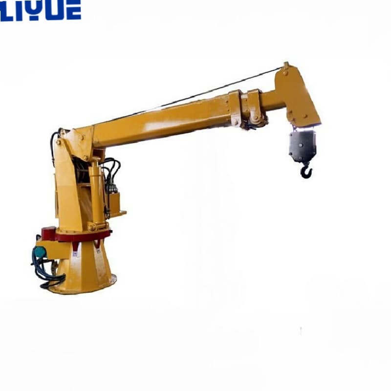 2-25 Ton Hydraulic Straight Boom Knuckle Boom Folding Marine Crane for Sale