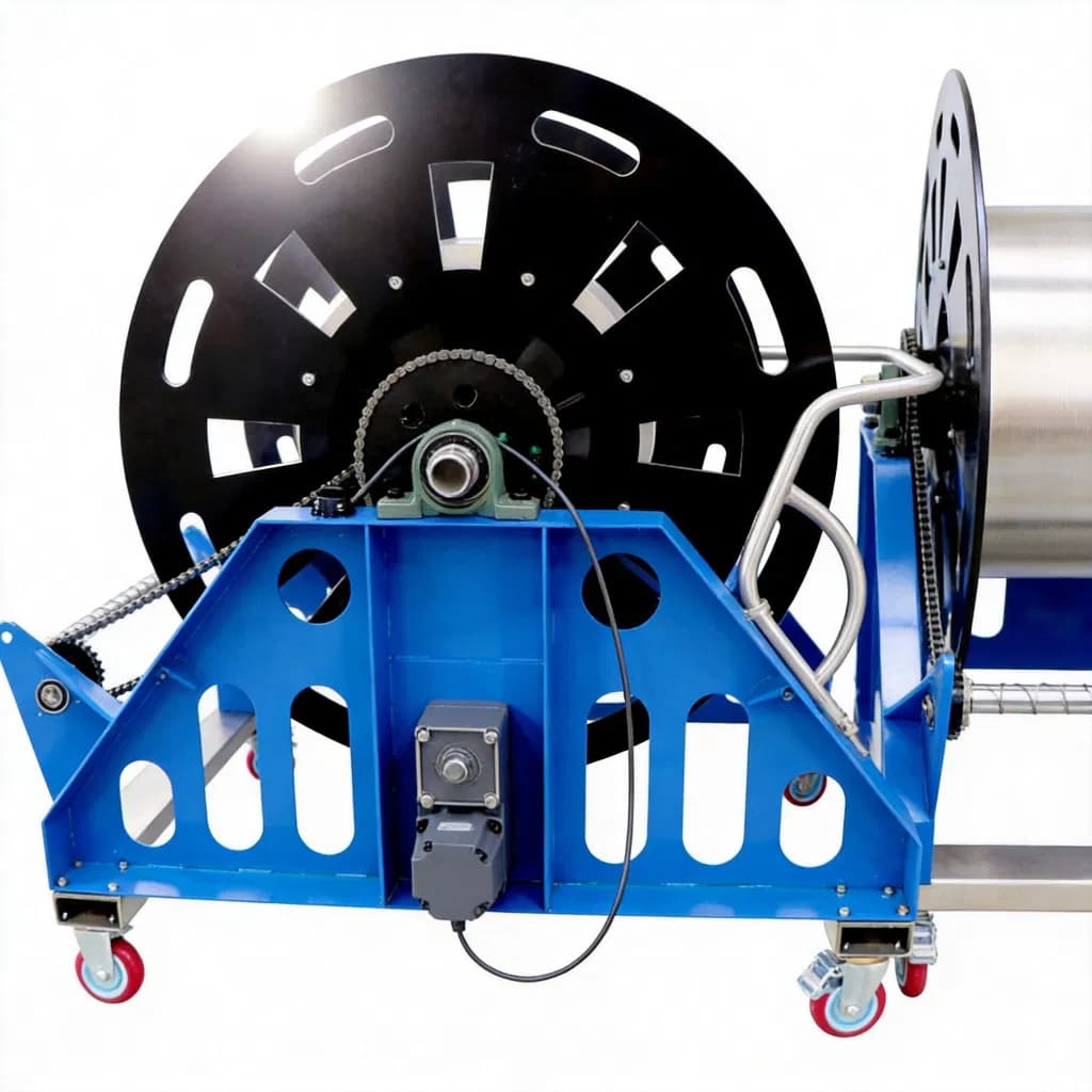 304 Heavy-Duty Electric Movable Winch for Movable Marine Equipment Handling Wire and Cable Operations Offshore Applications
