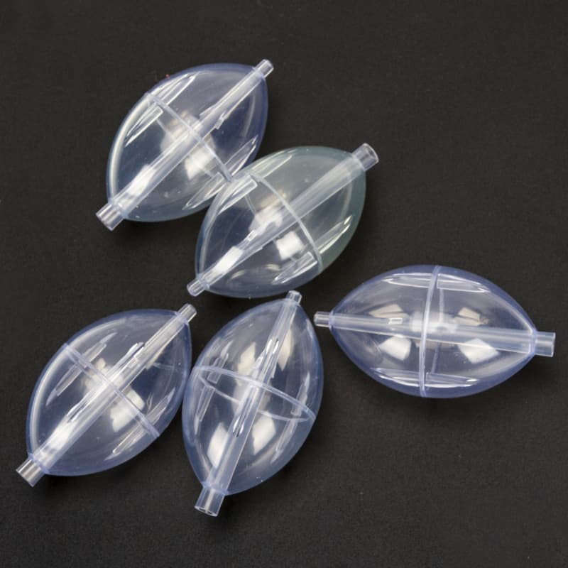 Oval Clear White ABS Plastic Carp Fishing Casting Slip Bobbers Water Bubble Floats