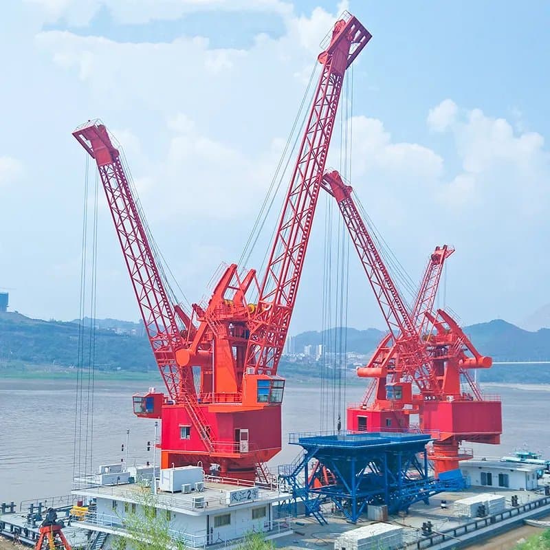 25ton Hydraulic Arm Marine Deck Floating Crane