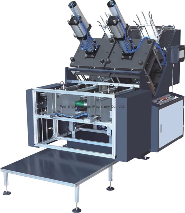 Automatic High Speed Paper Double Station Plate Machine for Food