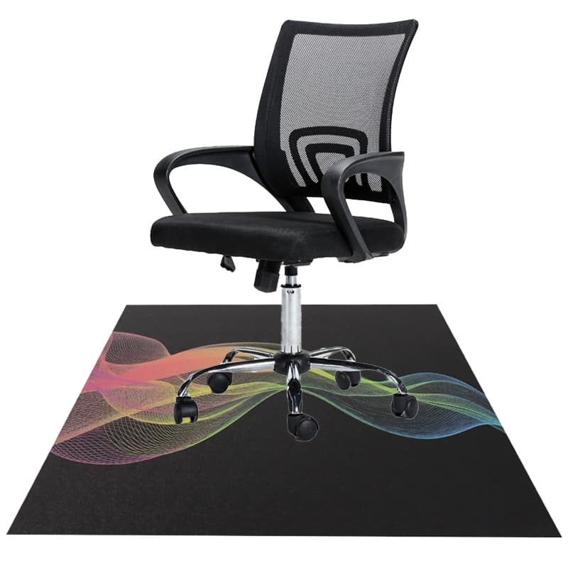 New Arrivals PVC Round Home Non-Slip Bedroom Carpet Custom Gaming Table Study Chair Floor Mat Cushioned Feature