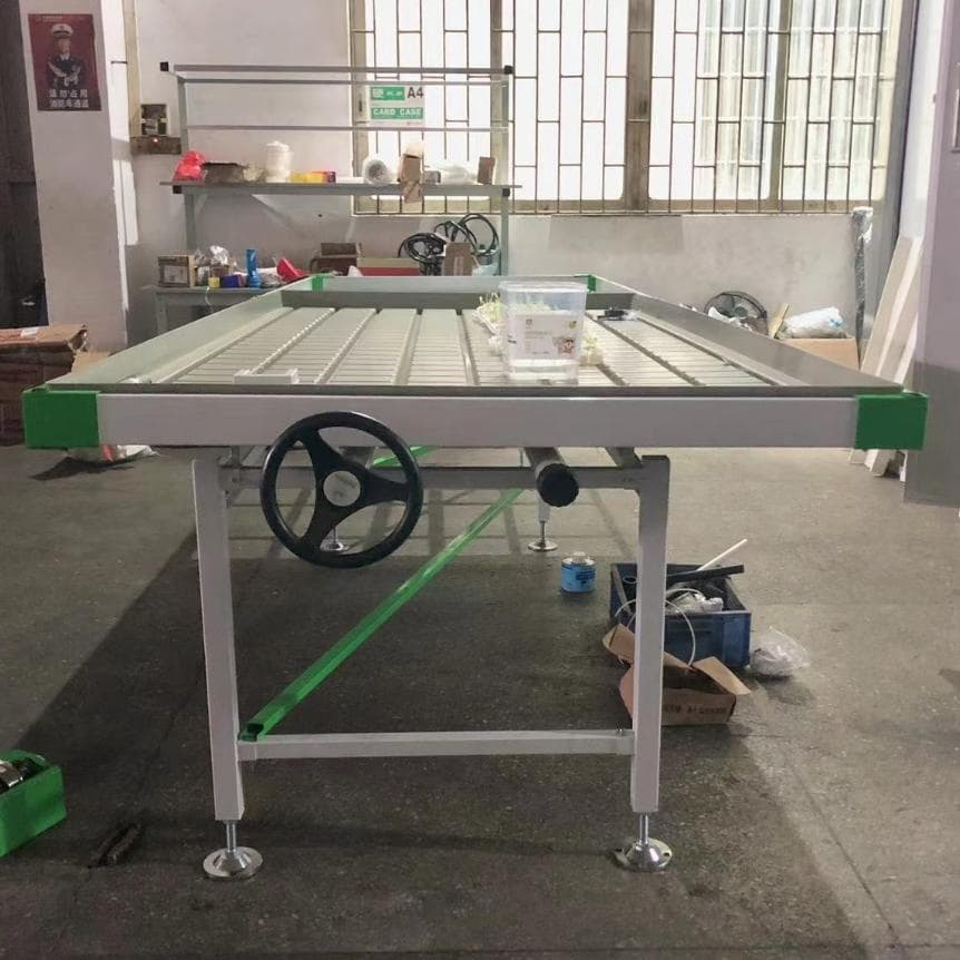 Heavy Duty Mobile Seedling Bench, Hot-DIP Galvanized Steel for Greenhouse Planting