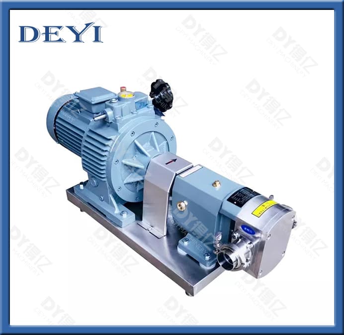 Deyi Stainless Steel Food Grade Small Hydraul Rotary Lobe Pump