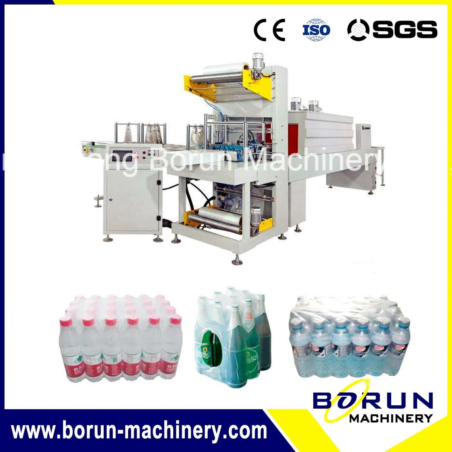 Automatic Film Shrinking Packing Machine for Bottled Beverage