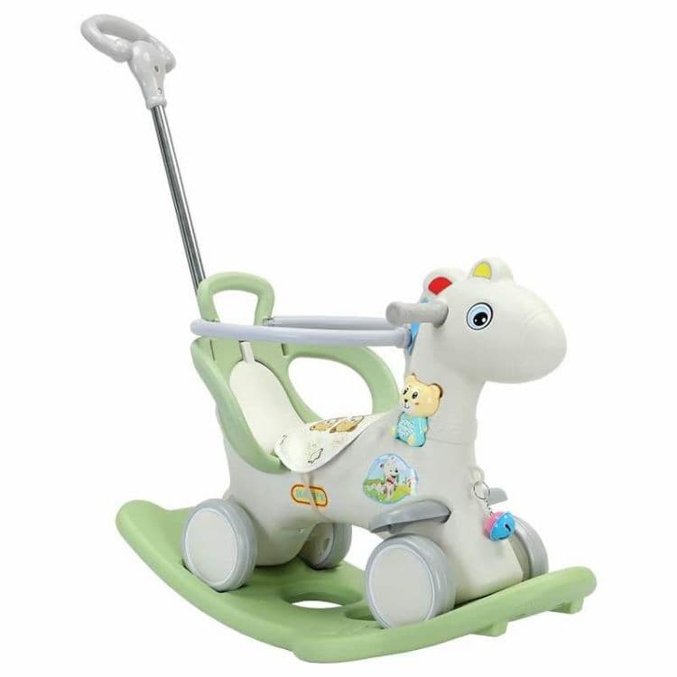 Top Selling Baby Plastic Unicorn Children Rich Cheap Cartoon 3 in 1kids Ride on Toy Animals Rocking Horsewholesale