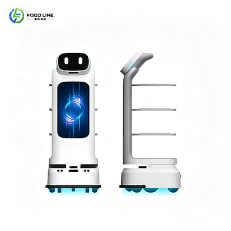 Automatic Food Delivery Robot with Multi-Robot Scheduling and Path Planning