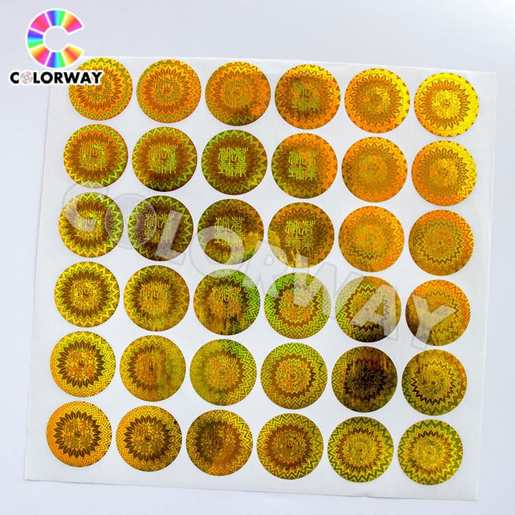 Tamper Proof Hologram Stickers for 2ml 3ml 10ml Pharmaceutical Stickers