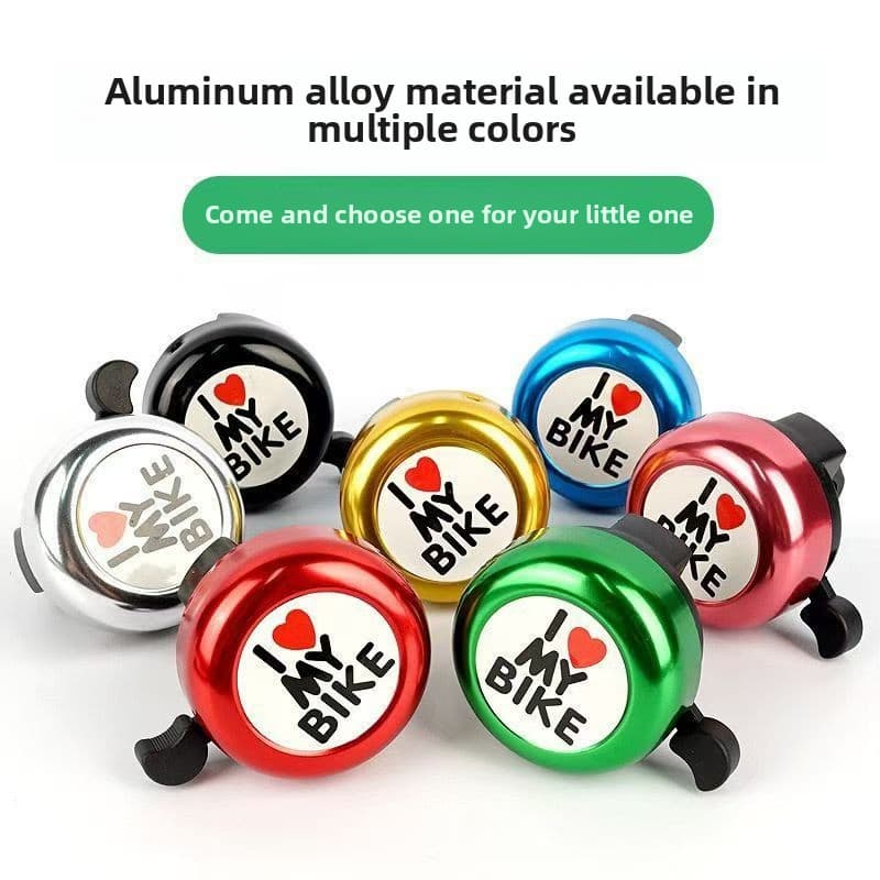 Universal Kids Bicycle Bell Aluminum Alloy Crisp Sound Handlebar Bell for Children's Bike