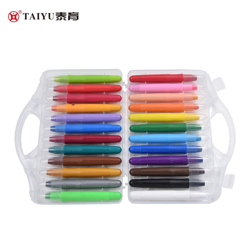 The 24 Color Safe and Eco-Friendly Crayon for Painting
