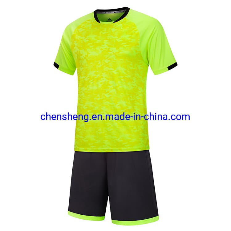 Customer Soccer Jersey Design Quick Dry Cheap Football Training Suits Shirts and Shorts