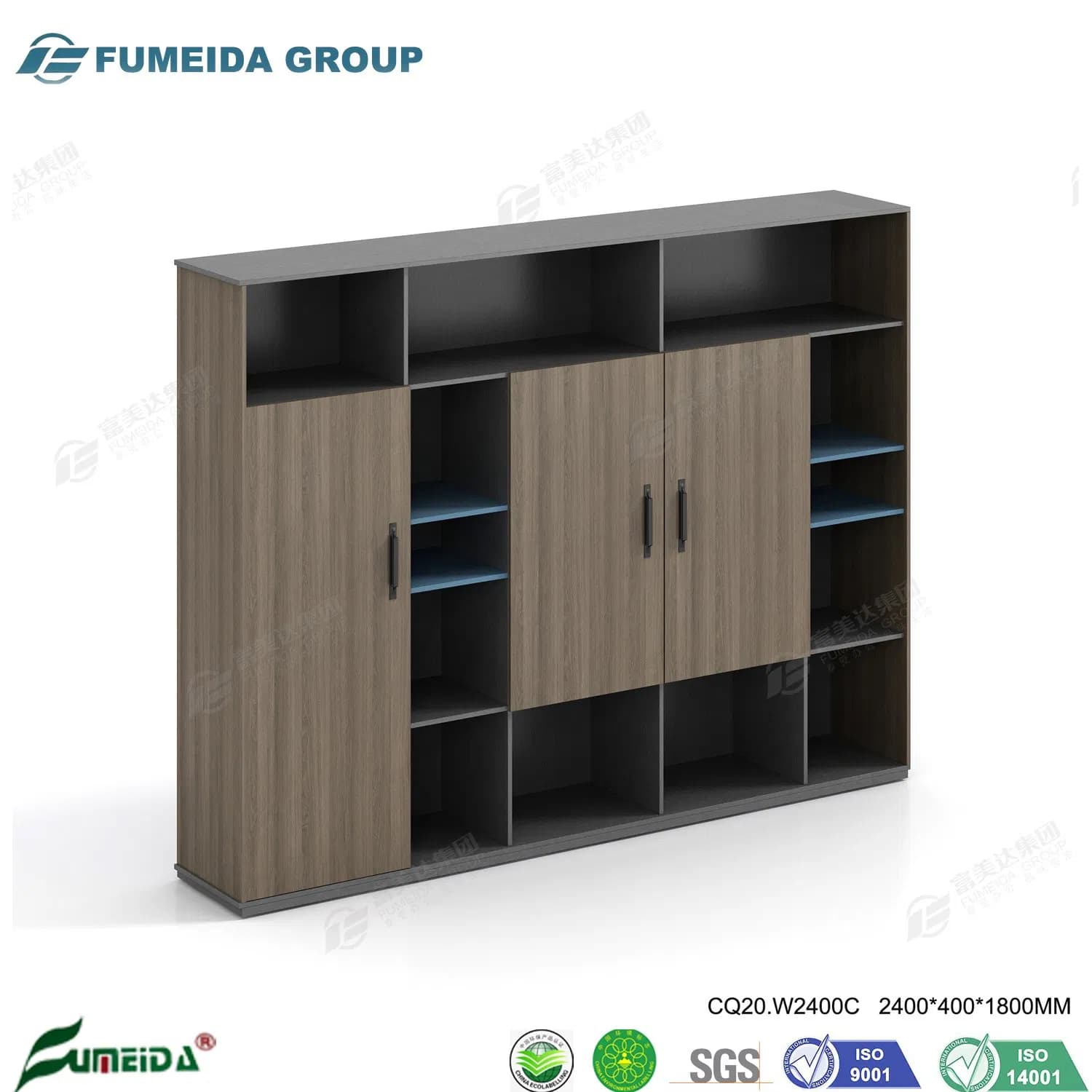 Modern Factory Home Furniture Storage Wooden Filing Cabinet Office Wood File Cabinet (CQ20. W2400C)