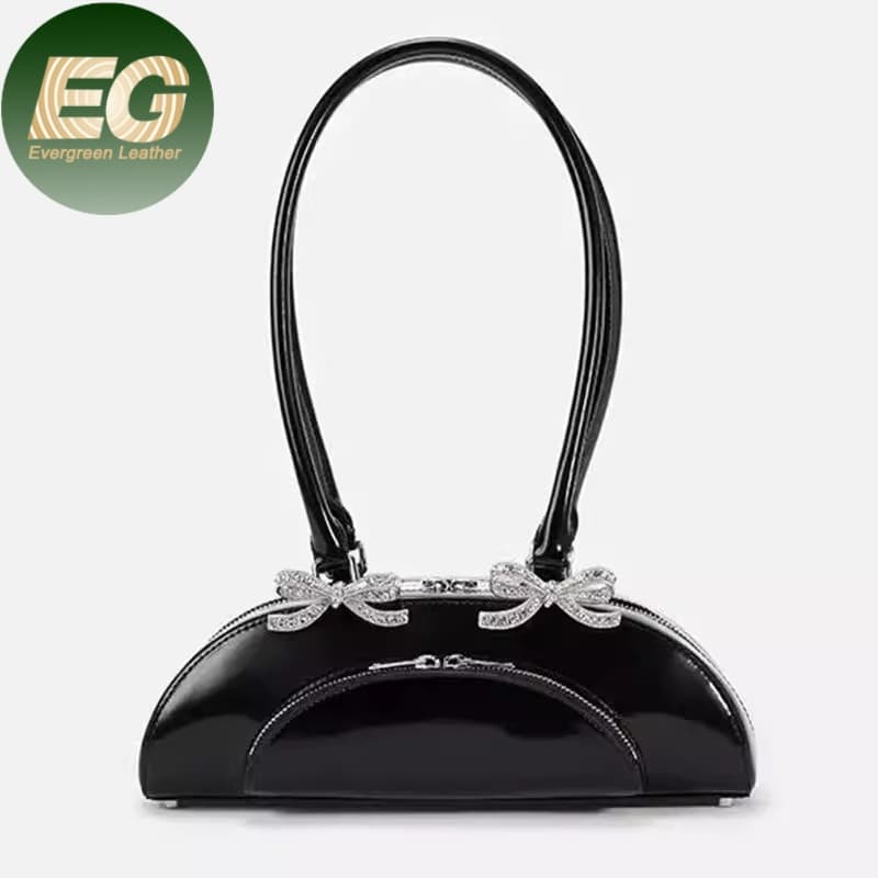Sh2567 Shoulder Beach Luxury Designer Dumpling Custom Logo Cloud Diamond Ladies Tote Bag with Zipper Bow Wholesale Women Underarm Bags