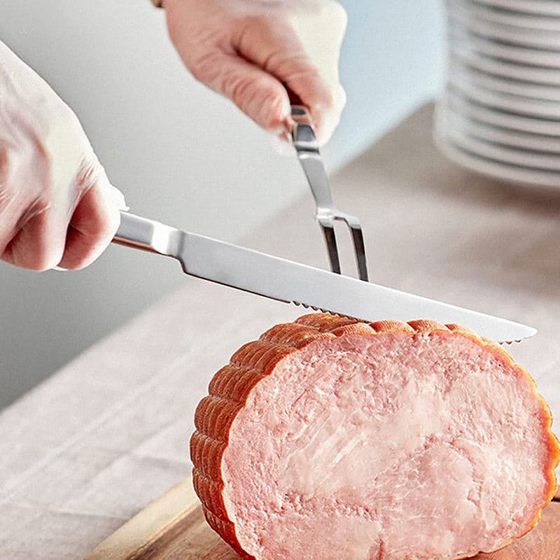 Kitchen Utensils 11 Inch Kitchen Fork Stainless Steel Fork Silver Heavy Duty Serving Fork