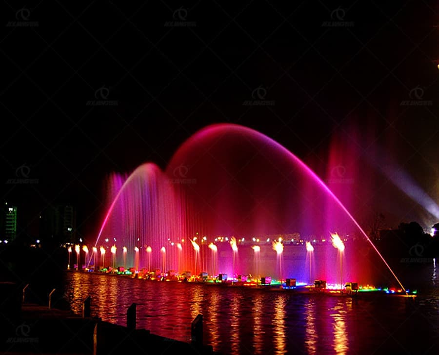 River Lake Floated Programmed Dancing Fountain with Rainbow Effect
