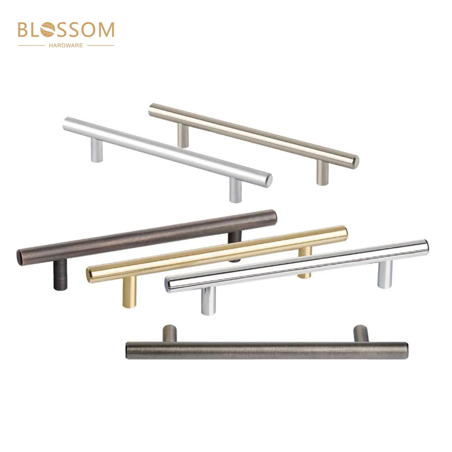 Kitchen Hardware Cupboard Door Bedroom Cabinet Drawer T Bar Handles