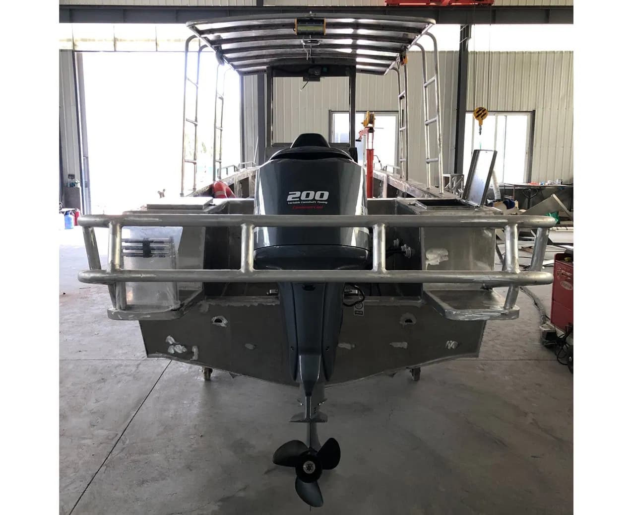 Aqualand Passenger Crew Boat 7mx2.3m/8mx2.5m/9mx2.7m/10mx3.3m Aluminum Barge Cargo Cabin Ferry Commercial Work Rescue Patrol Tender Landing Craft Boat
