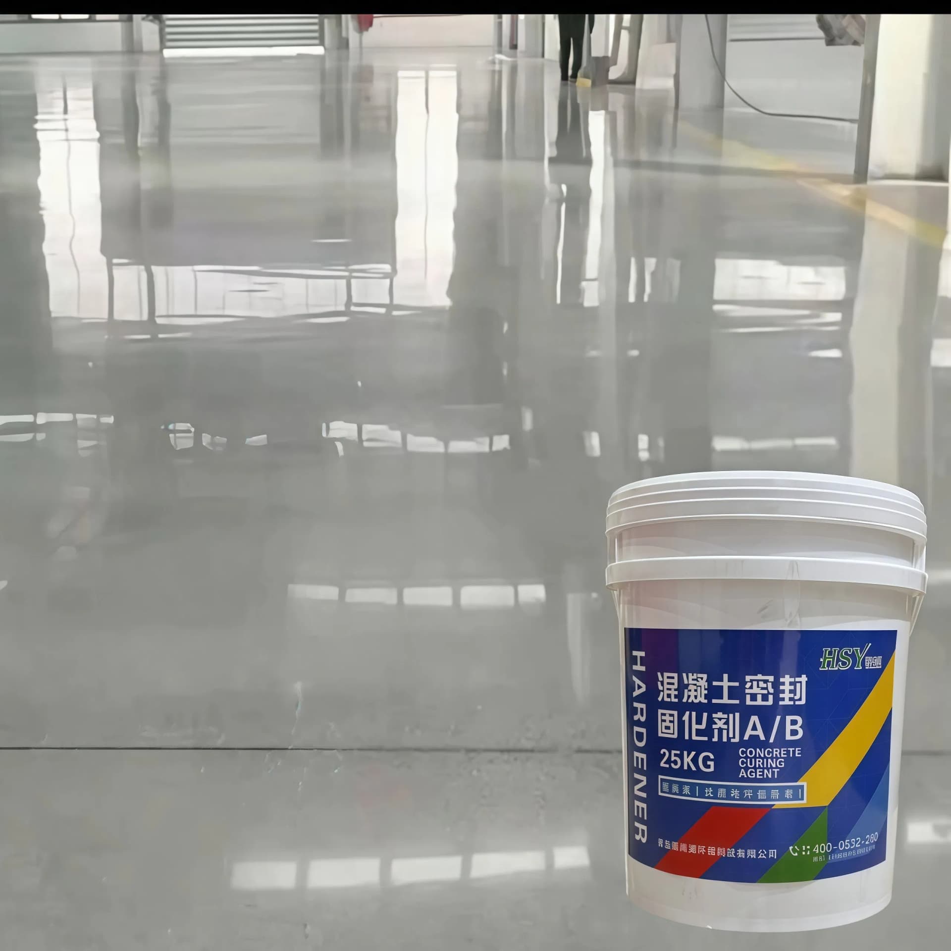 Sodium-Based Penetration Concrete Floor Curing Garage Workshop Concrete Floor Liquid Hardener