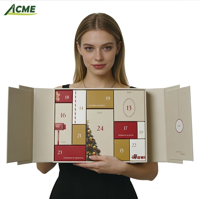 Made in China Double Door 24 Day Advent Calendar Box