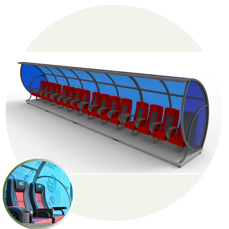 Aluminum Soccer Bench Team Shelter Football Team Shelter Bench