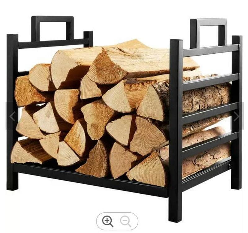 Metal Fire Wood Rack Home Decor for Wood Collection and Firplace