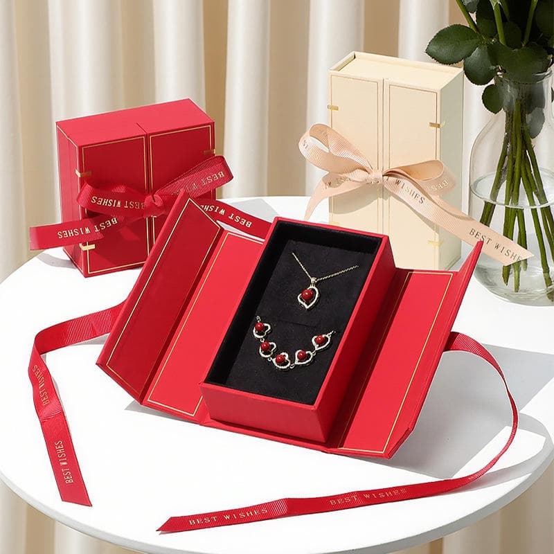 Custom Logo Rigid Cardboard Jewelry Gift Packaging Box