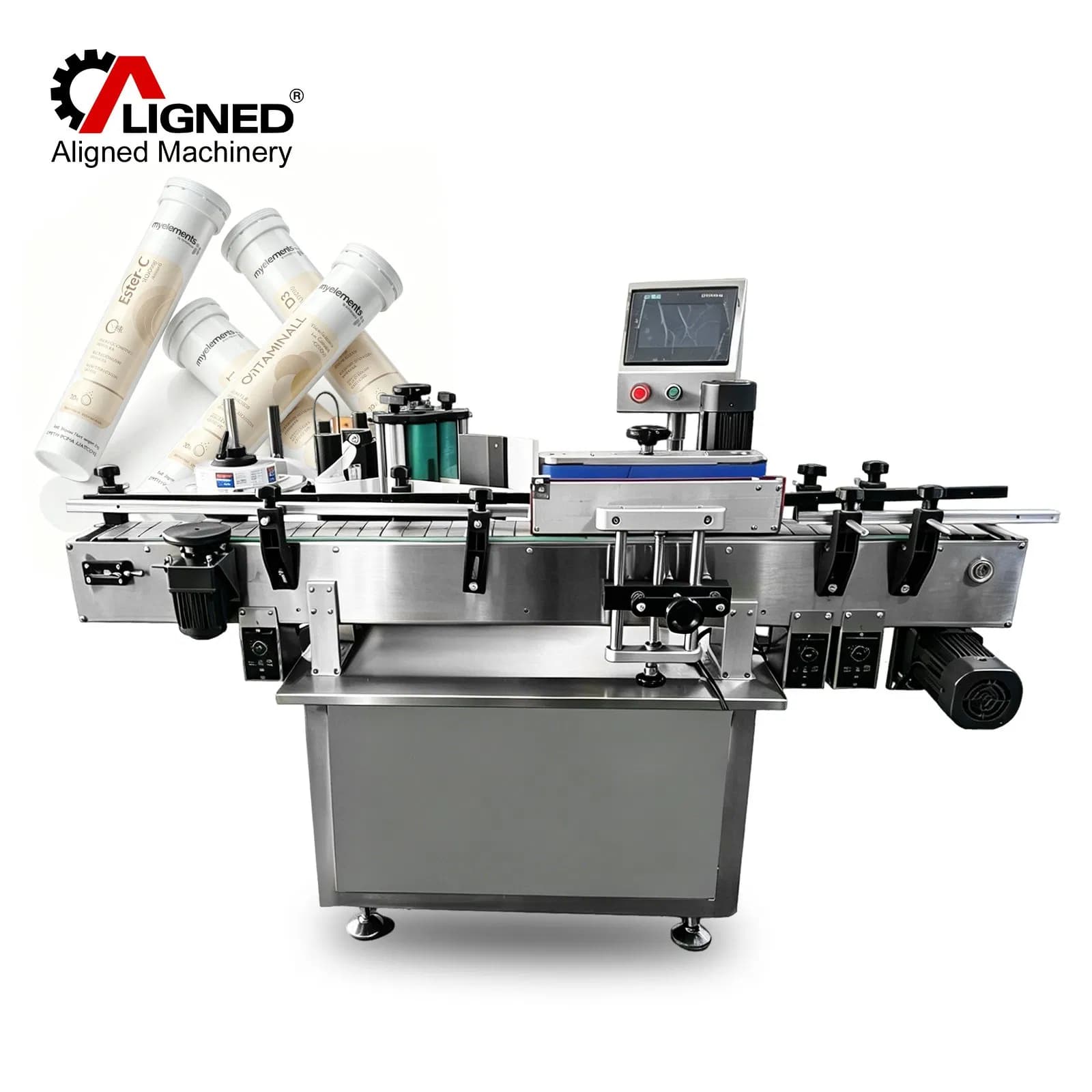 Intelligent Self Adhesive Round Bottle Labeling Machine with Touchscreen Control System Interface