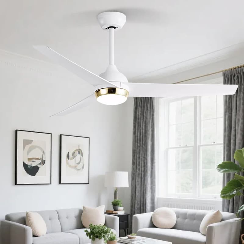 Stylish ABS Blade Ceiling Fan Lamp with High Mute Motor