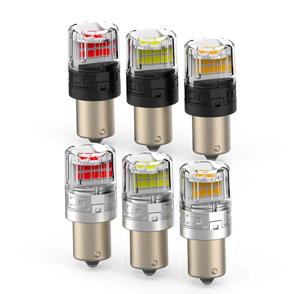 Hot Sell LED Car Light 1156 Ba15s Bau15s Bay15D P21W Py21W Amber Red White Auto Brake Turn Light