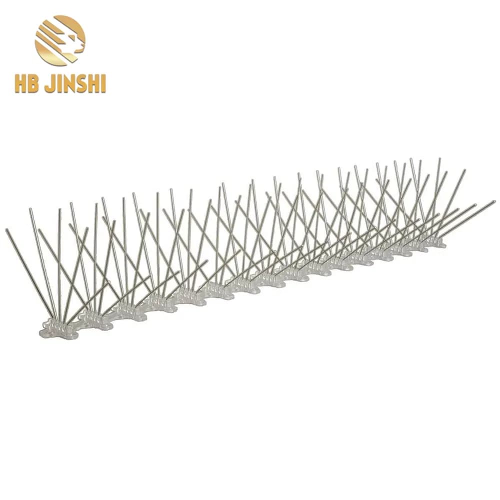 5 Rows Polycarbonate Base and Stainless Steel Sticks Anti Bird Spike for Bird Control