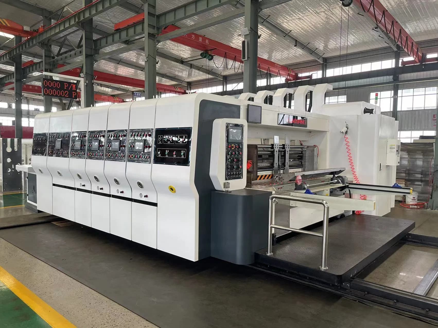 Good Price and High Speed Printing Die Cutting Machine/Carton Box Flexo Chain Feeding Printing Slotting Machine