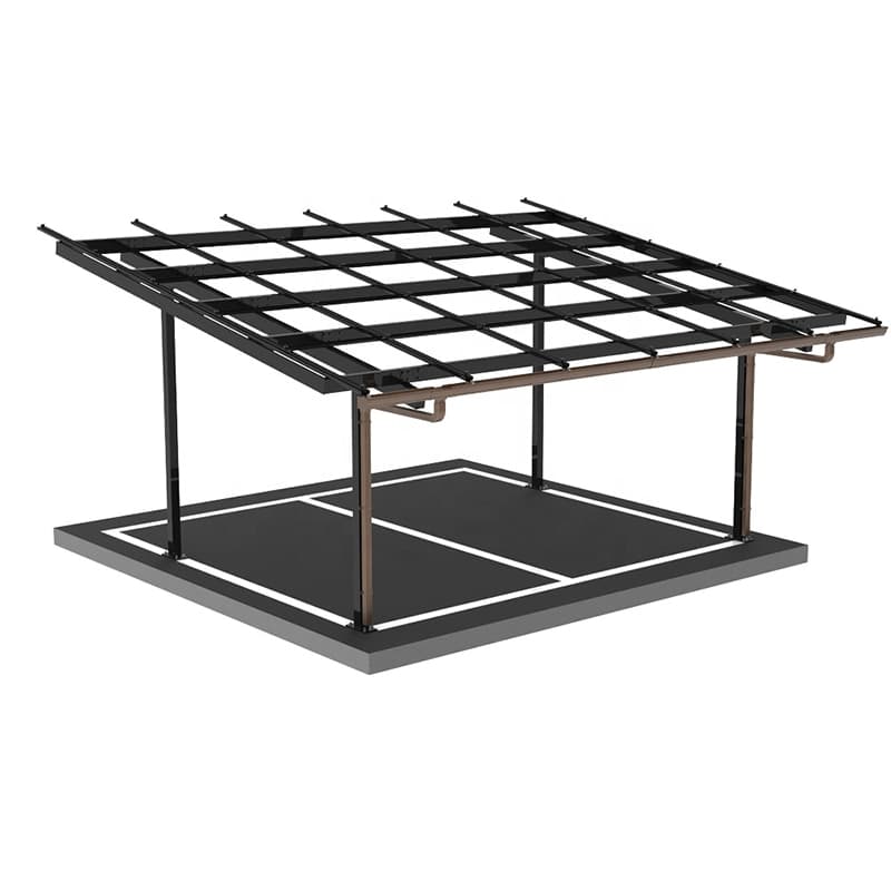 Fast Installation Waterproof Solar Parking System Racking Aluminum PV Solar Carport