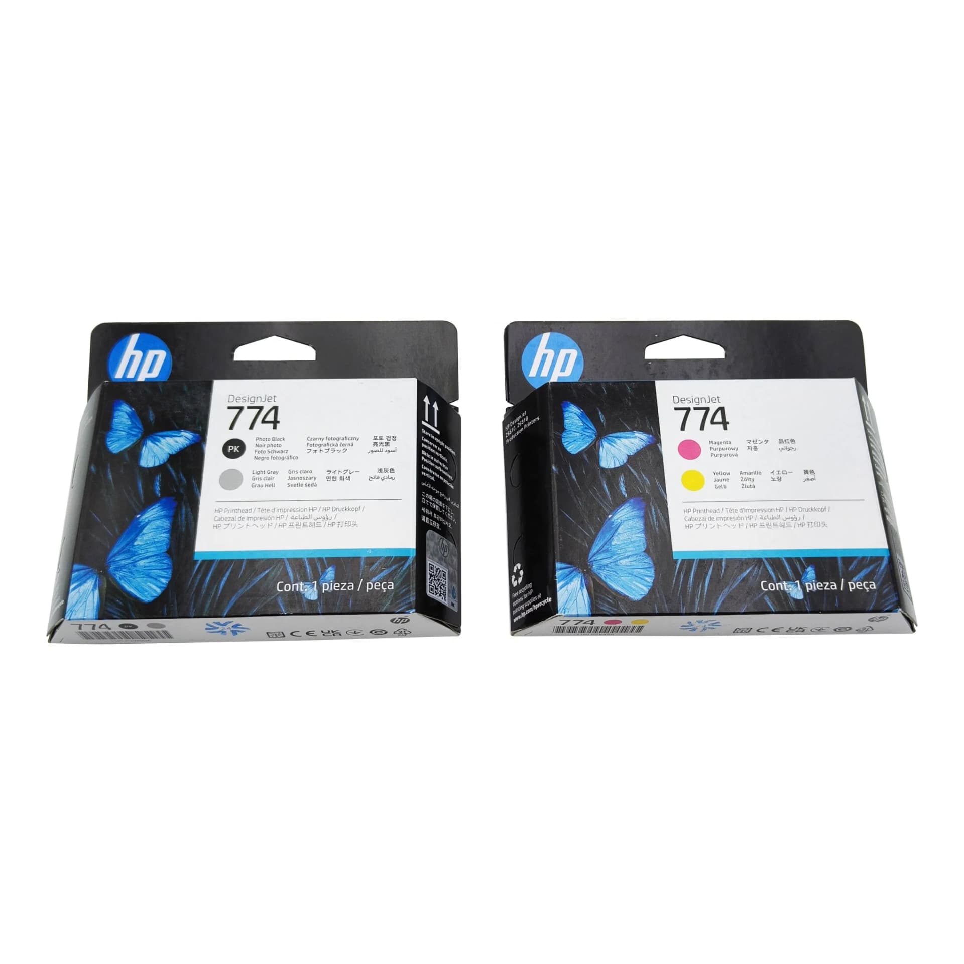 Original New Printhead for HP 774 P2V99A magnet and Yellow P2w00A Photo Black and Light Gray P2w01A Matte Black and Cyan Producer Printer