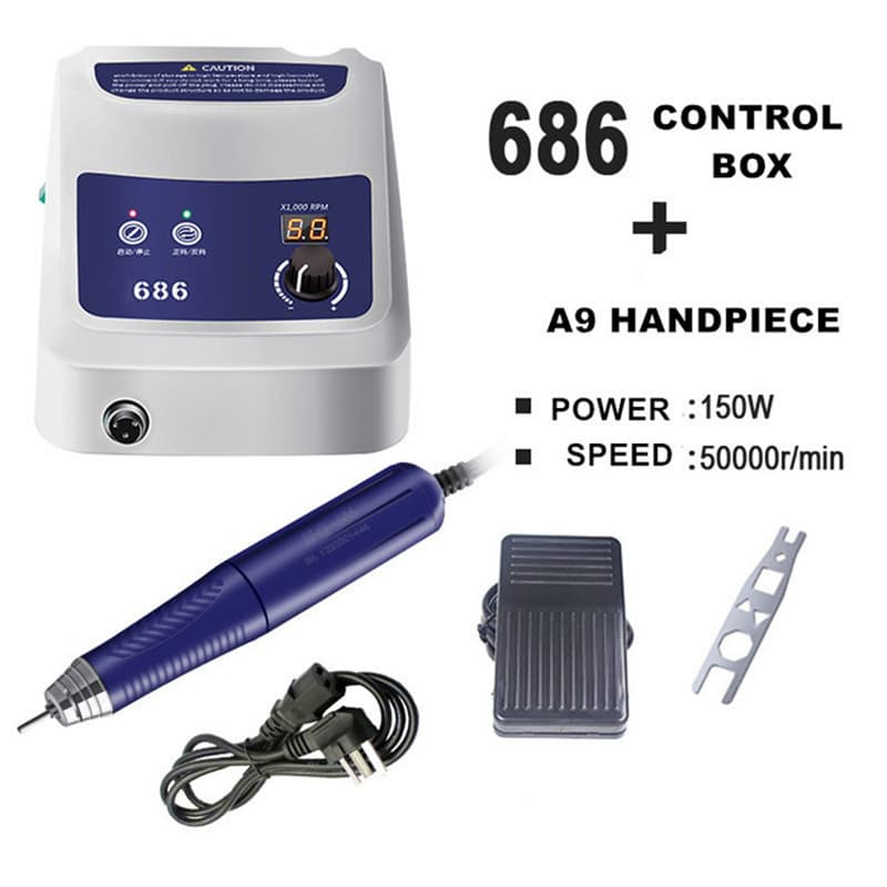 2029 150W Powerful 50000rpm Brushless Micromotor Stone Carving Machine