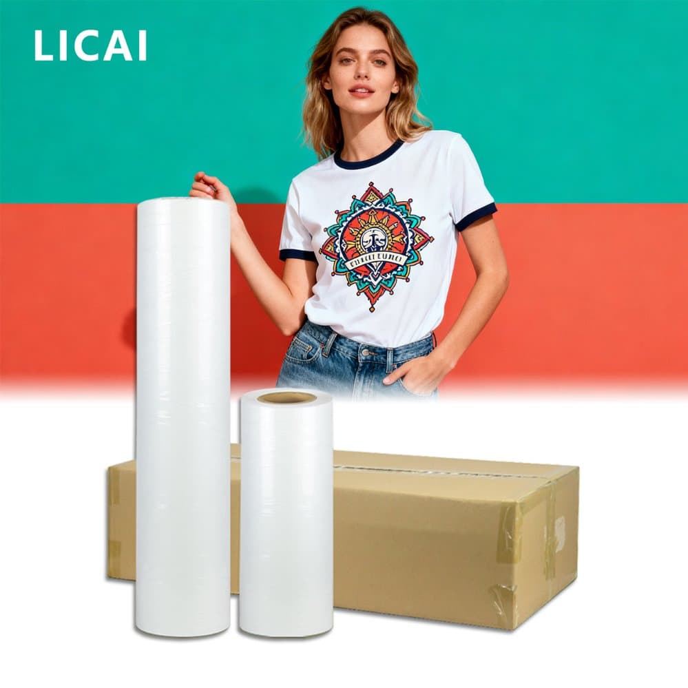 A1 A3 A4 30m 33cm 60cm Clear Pet Dtf Transfer Film Roll High Temperature Digital Printing for Dark Shirts