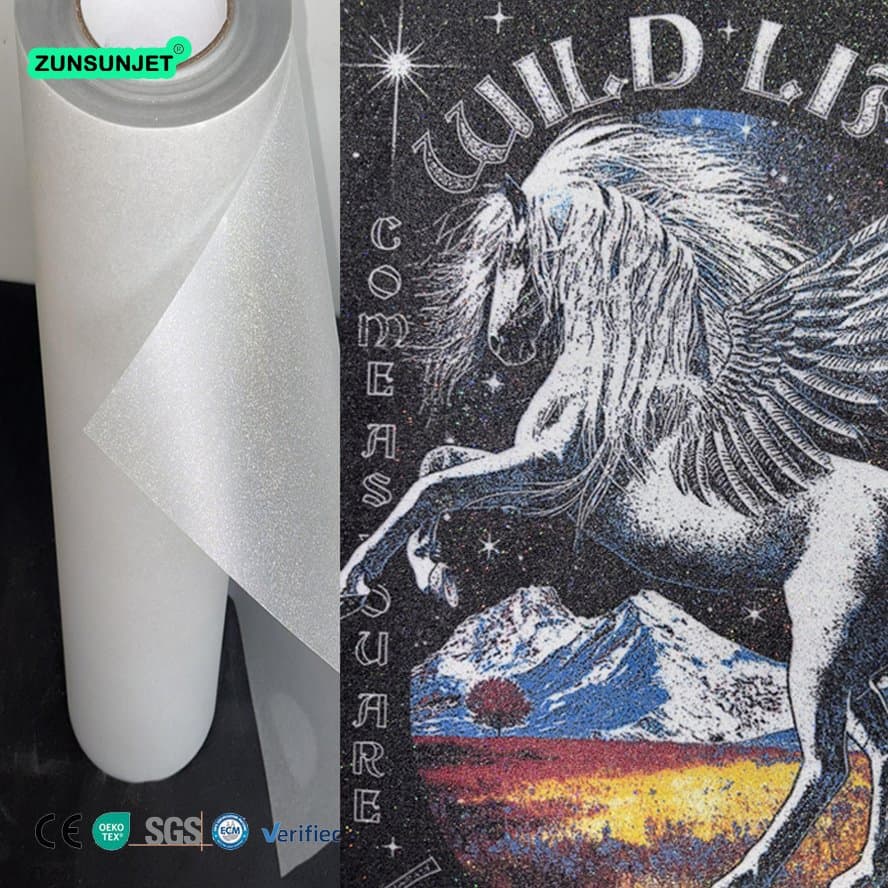 Glow in The Night Dtf Heat Transfer Holographic Film