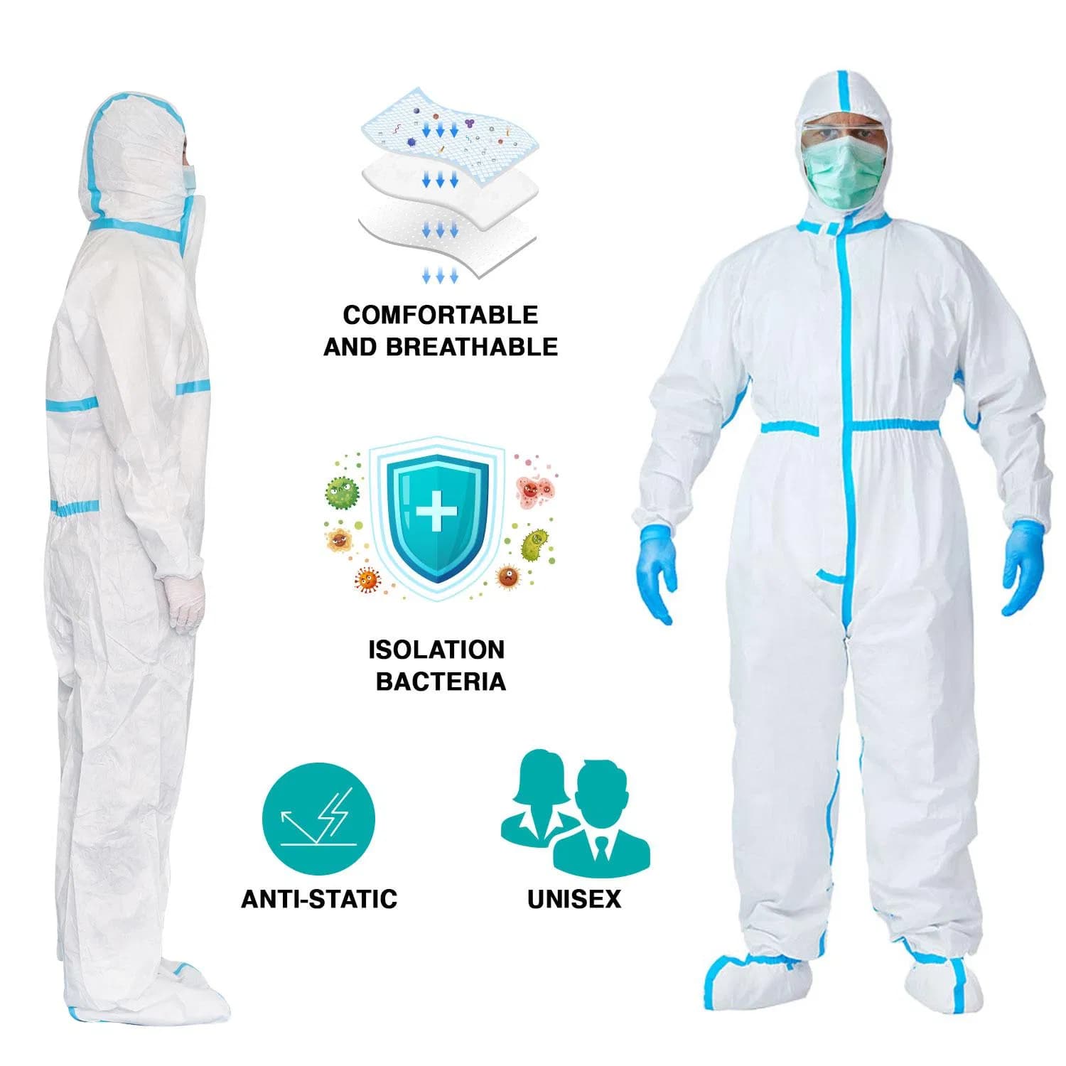 China Factory OEM Disposable Sterilization Gowns Coveralls for Medical Use
