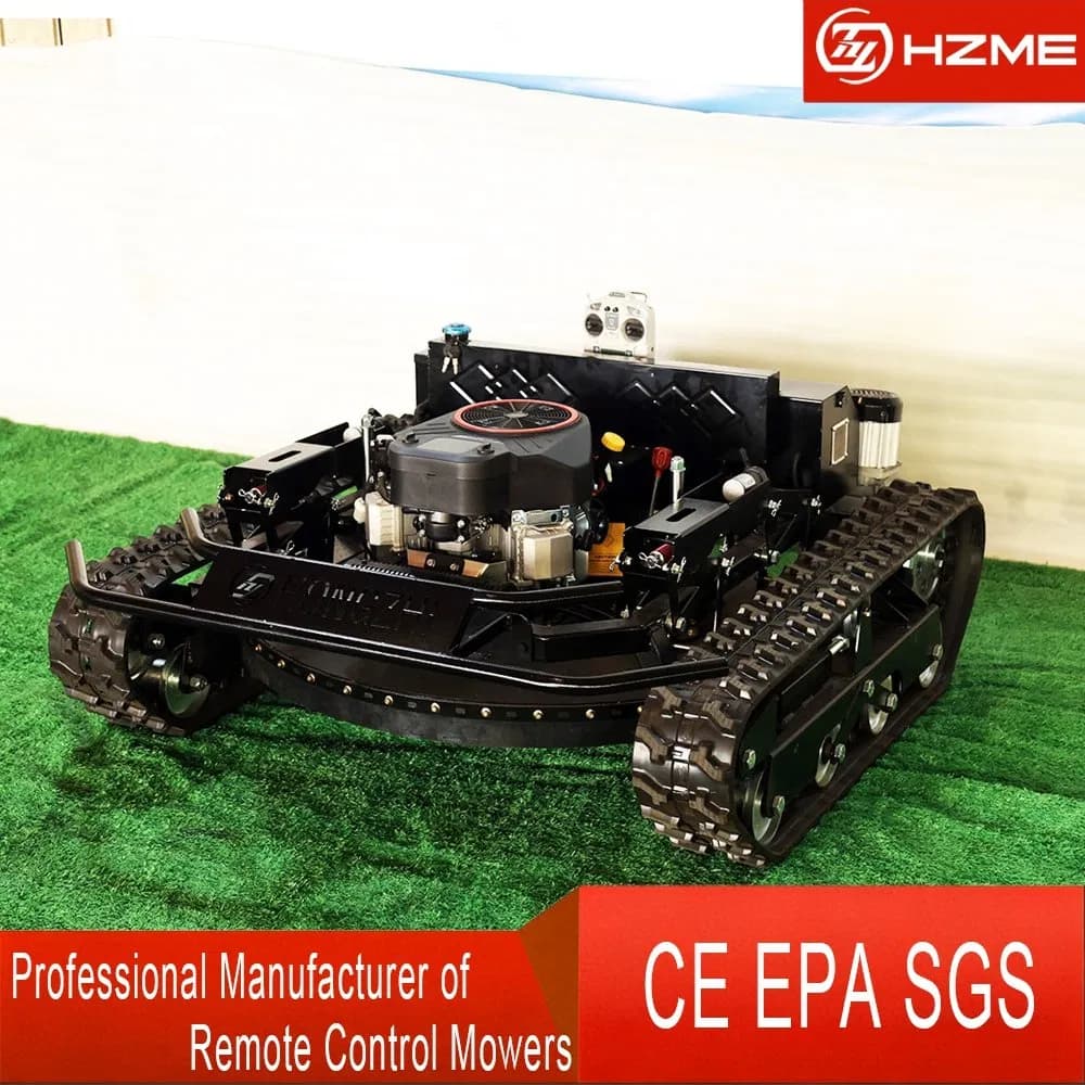 Remote Control Brush Cutter for Cutting Weeds on Drainage Ditches
