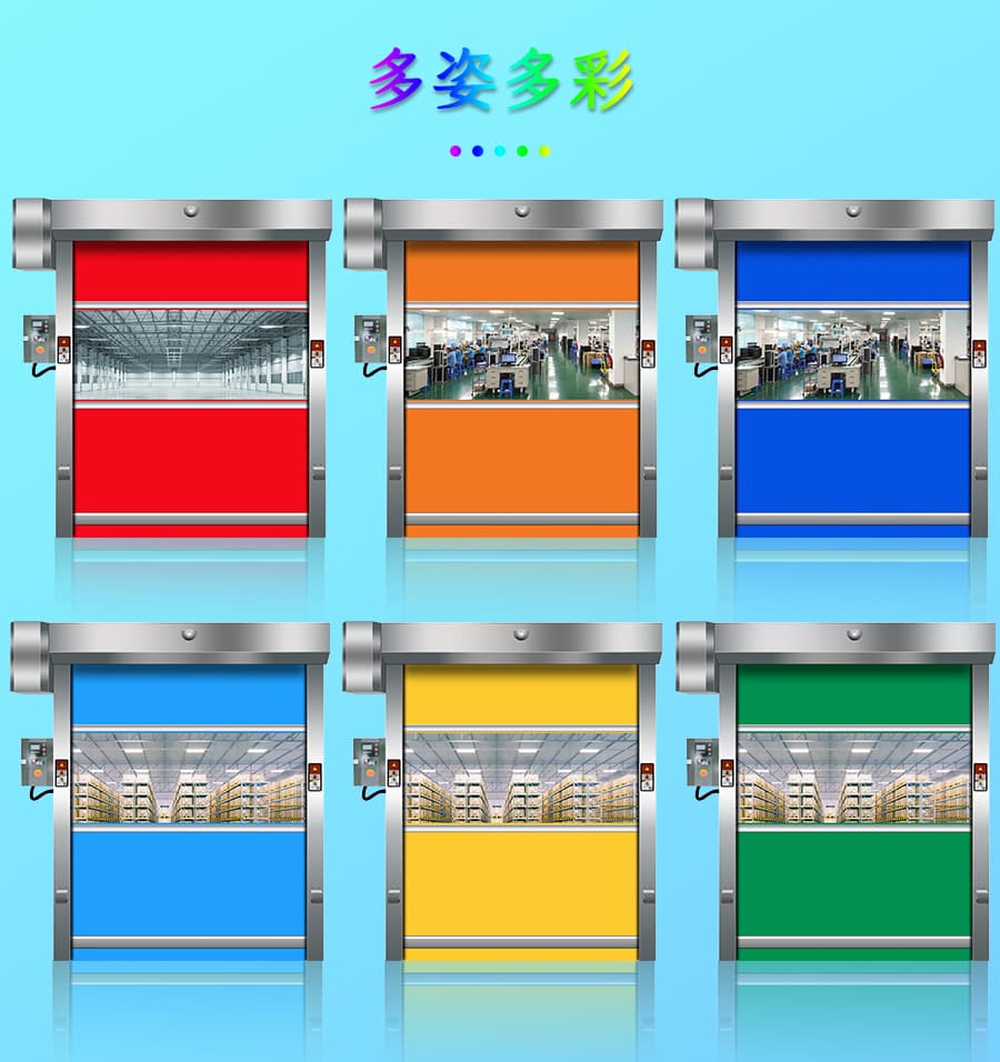 PVC High Speed Industrial Roller Shutter Door (HF-404)