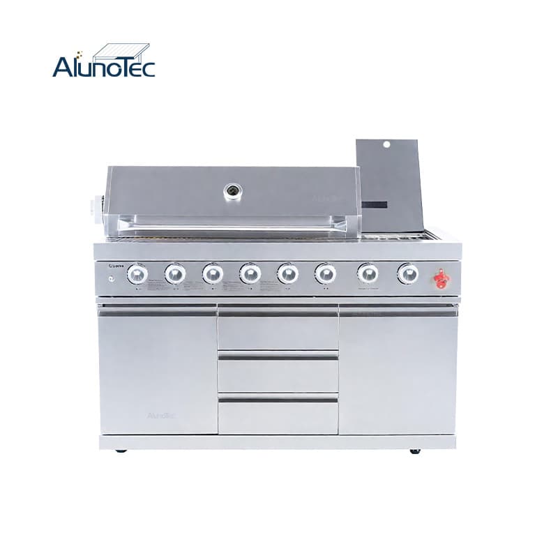 Gas Grills Not Coated AlunoTec Wooden Box Barbecue Backyard Kitchen